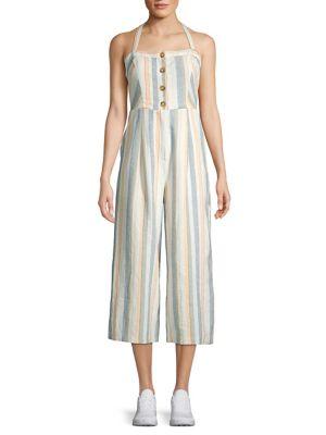 Astr The Label Diane Striped Jumpsuit