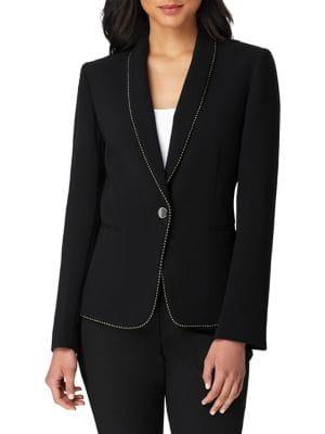 Tahari Arthur S. Levine Petite Single Button Jacket