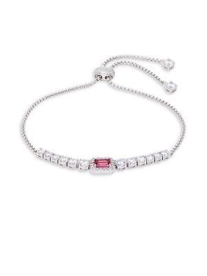 Nadri Zelda Ruby & Crystal Bolo Bracelet