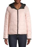 Kate Spade New York Reversible Puffer Coat With Pouch
