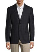 Lauren Ralph Lauren Checkered Wool Slim-fit Suit Jacket