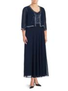 J Kara Plus Jacket And Dress 2-piece Set