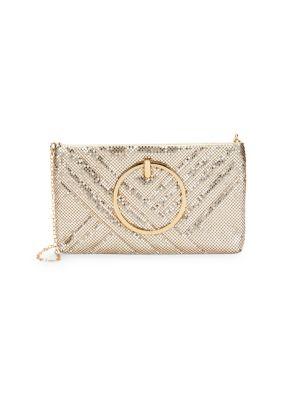 La Regale Quilted Ring Handle Clutch