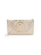 La Regale Quilted Ring Handle Clutch