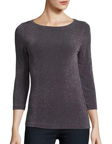 Michael Michael Kors Three-quarter Sleeved Glitter Top