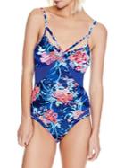 Betsey Johnson One-piece Floral-print Swimsuit