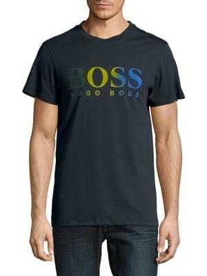 Boss Topwork Logo Cotton Tee