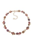 Anne Klein Goldtone & Mother-of-pearl Collar Necklace