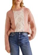 Mango Colorblock Crewneck Sweater