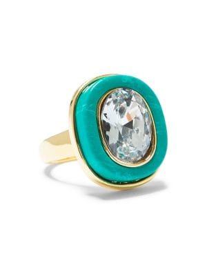 Vince Camuto Large Stone Crystal Pave Ring