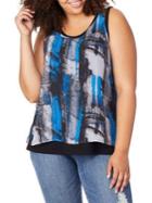 Rebel Wilson X Angels Plus Printed Layer Tank
