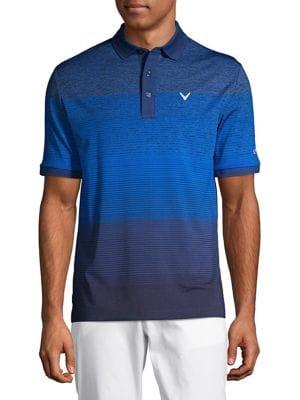 Callaway Cooling Engineered Space Dye Striped Polo