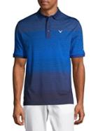 Callaway Cooling Engineered Space Dye Striped Polo