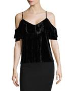 Highline Collective Tiered Velvet Top