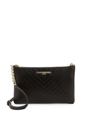 Karl Lagerfeld Paris Charlotte Leather Crossbody
