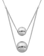 Lord & Taylor High Polished Layered Ball Necklace