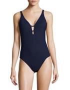 Profile By Gottex Java V-neck One-piece Swimsuit