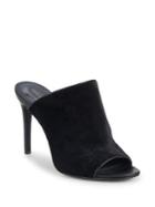 Rachel Zoe Marlene Leather And Velvet Mules