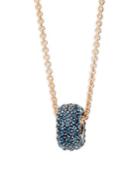 Blue Swarovski Crystal Pendant Necklace