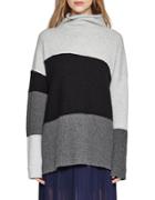 French Connection Patchwork Tonal Wool-blend Sweater