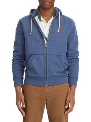 Polo Ralph Lauren Cotton-blend-fleece Zip-up Hoodie