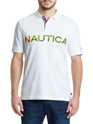 Nautica Logo Classic-fit Cotton Polo