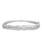 Lord & Taylor Sterling Silver And Cubic Zirconia Bracelet