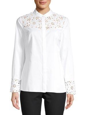 Elie Tahari Zila Paneled Shirt