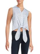 Michael Michael Kors Sleeveless Tie-front Shirt