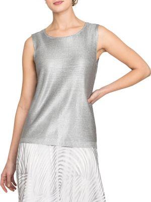 Nic+zoe Beach Stone Roundneck Tank Top