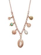 Lucky Brand Two-tone Pendant Charm Necklace