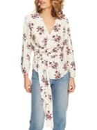 1.state Wrap Front Delicate Spring Blouse