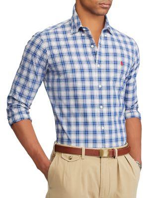 Polo Ralph Lauren Classic Fit Plaid Cotton Sport Shirt