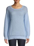 Jones New York Patterned Cotton Sweater