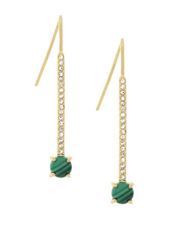 Botkier New York Crystal And 12k Gold-plated Drop Earrings
