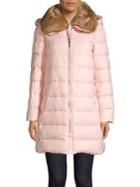 Kate Spade New York Quilted Faux Fur Hooded Jacket