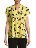 Nipon Boutique Plus Floral Print Blouse