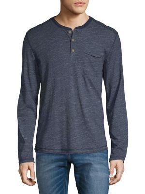 Black Brown Grindle Jersey Henley