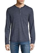 Black Brown Grindle Jersey Henley
