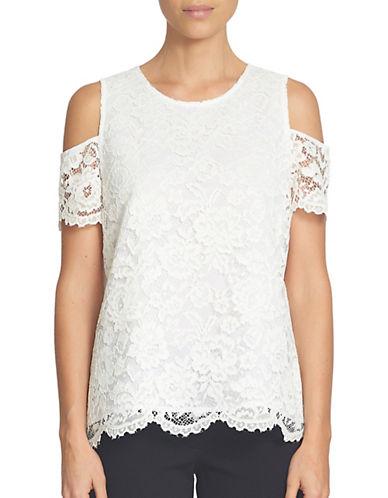 Cece Solid Lace Blouse