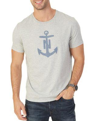 Nautica Anchor-print Cotton Tee