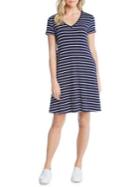 Karen Kane Striped Pocket Shift Dress
