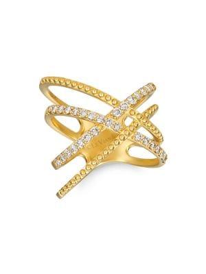 Le Vian Nude Palette 14k Honey Gold & Nude Diamonds Crisscross Ring