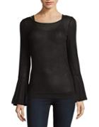 Design Lab Lord & Taylor Bell Sleeve Sweater