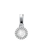 Michael Kors Sterling Silver, Crystal & White Topaz Disk Charm