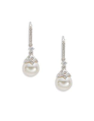 Nadri Marion Faux Pearl Drop Earrings