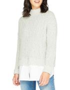 Miss Selfridge Turtleneck Chunky Two-in-one Sweater
