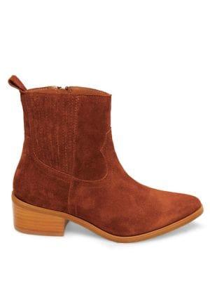 Steven By Steve Madden Walden Point-toe Suede Boots