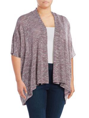 Bobeau Plus Short Sleeve Knit Cardigan