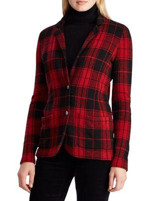 Lauren Ralph Lauren Tartan Buttoned Blazer